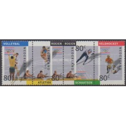Pays-Bas - 1992 - No 1393/1396 - Jeux Olympiques d'été - Jeux olympiques d'hiver