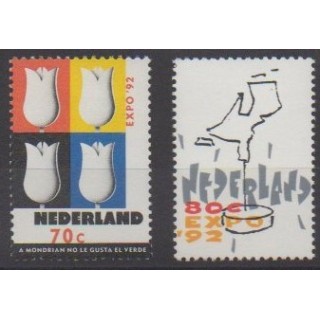 Buy this set of stamps of Netherlands of the year 1992 (Nb 1397/1398).