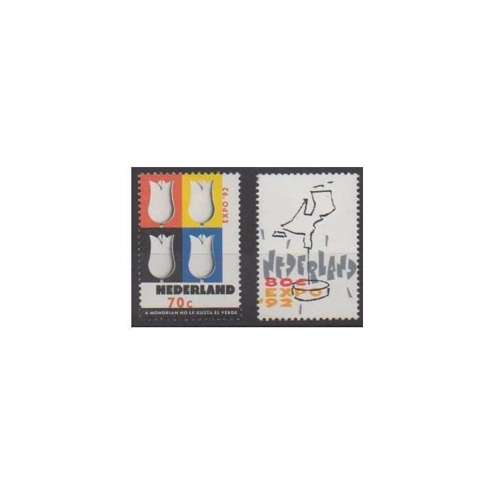 Buy this set of stamps of Netherlands of the year 1992 (Nb 1397/1398).