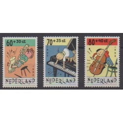 Pays-Bas - 1992 - No 1419/1421 - Musique - Enfance