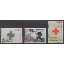 Pays-Bas - 1992 - No 1410/1412 - Santé ou Croix-Rouge