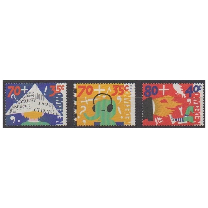 Acheter cette série de timbres des Pays-Bas de l'année 1993 (No 1456/1458).