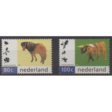 Pays-Bas - 1997 - No 1581/1582 - Mammifères