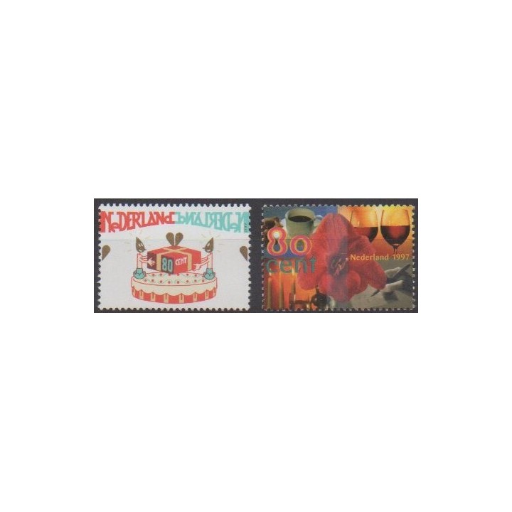 Acheter cette série de timbres des Pays-Bas de l'année 1997 (No 1589/1590).