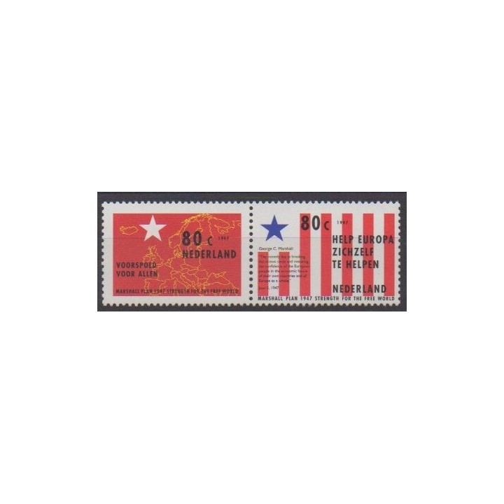 Buy this set of stamps of Netherlands of the year 1997 (Nb 1592/1593).
