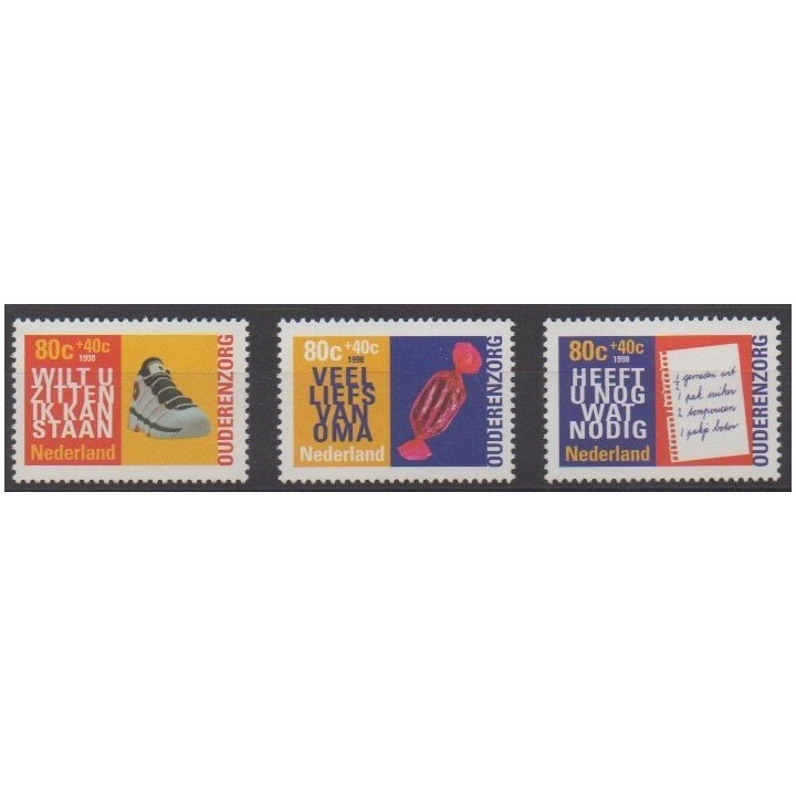 Acheter cette série de timbres des Pays-Bas de l'année 1998 (No 1626/1628).