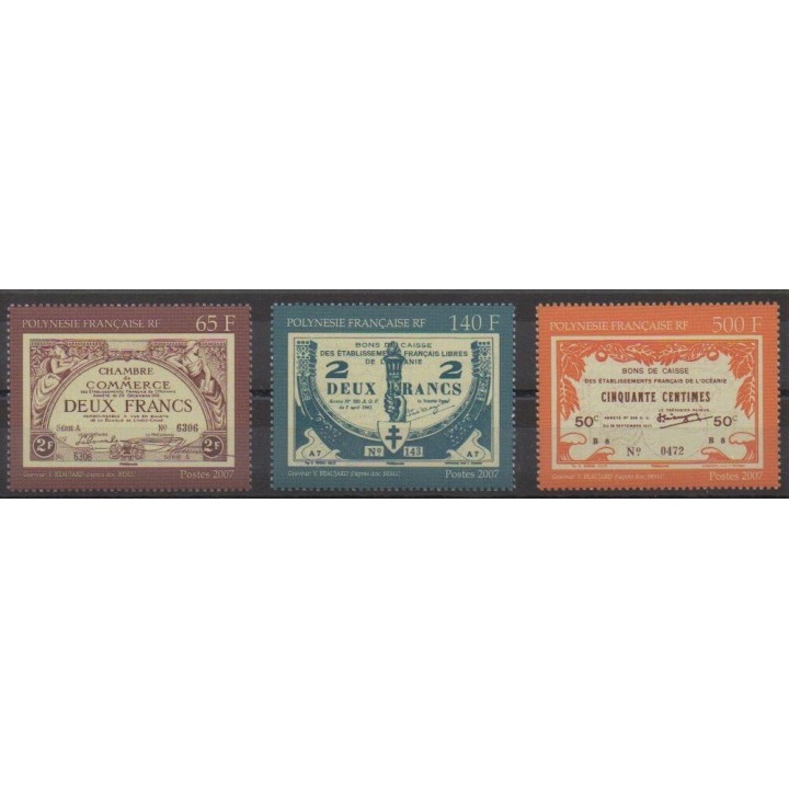 Buy this set of stamps of Polynesia of the year 2007 (Nb 818/820).