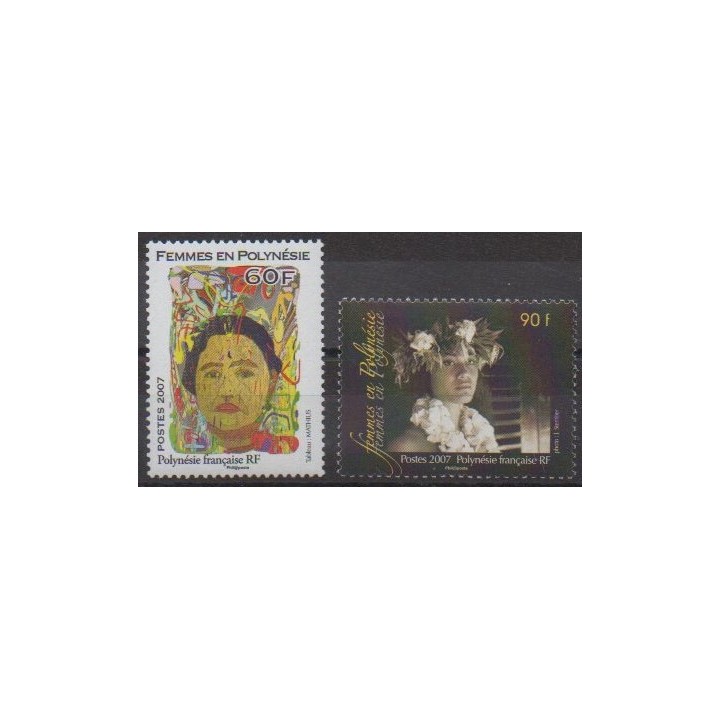 Acheter cette série de timbres de Polynésie de l'année 2007 (No 801/802).