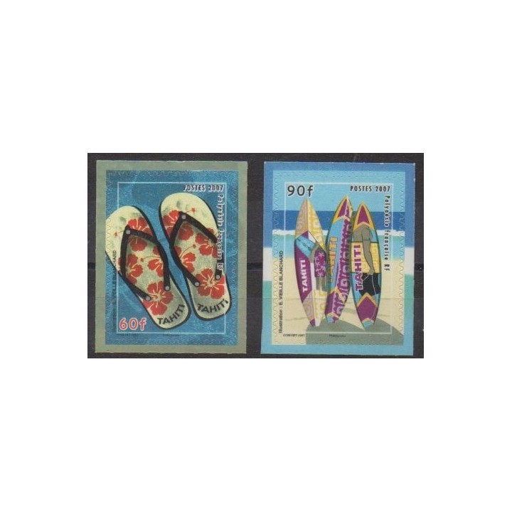 Acheter cette série de timbres de Polynésie de l'année 2007 (No 798/799).