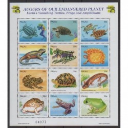 Palau - 1999 - No 1251/1262 - Reptiles - Tortues - Espèces menacées - WWF