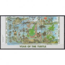 Palau - 1995 - Nb 867/872 - Turtles