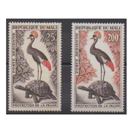 Mali - 1963 - Nb PA19/PA20 - Turtles - Birds