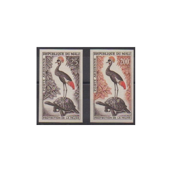Buy these stamps of Mali of the year 1963 (Nb PA19/PA20).