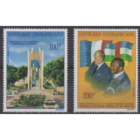 Central African Republic - 1976 - Nb PA138/PA139 - Various Historics Themes
