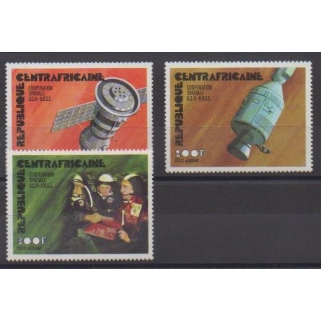 Centrafricaine (République) - 1976 - No PA140/PA142 - Espace