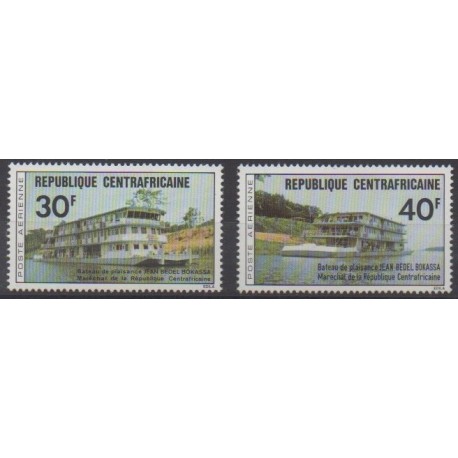 Central African Republic - 1976 - Nb PA136/PA137 - Boats