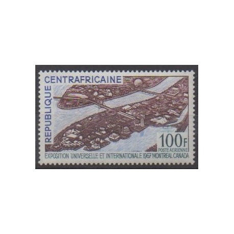 Central African Republic - 1967 - Nb PA48 - Exhibition