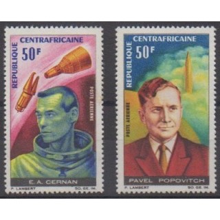 Acheter ces timbres de la République Centrafricaine de l'année 1966 (No PA43/PA44).