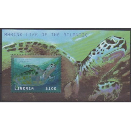 Liberia - 2001 - Nb BF400 - Turtles