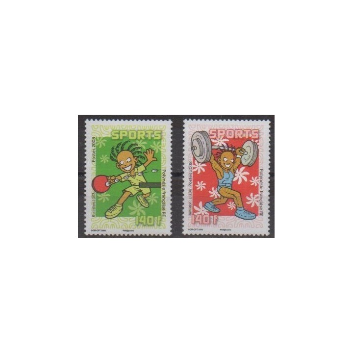 Buy this set of stamps of Polynesia of the year 2008 (Nb 835/836).