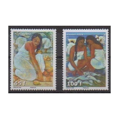 Polynesia - 2008 - Nb 829/830 - Paintings