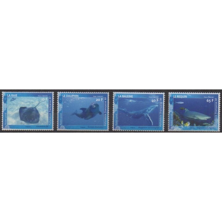 Acheter cette série de timbres de Polynésie de l'année 2008 (No 824/827).