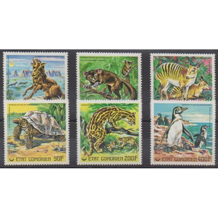 Acheter cette série de timbres des Comores de l'année 1977 (No 175/178 - PA119/PA120).