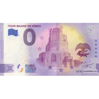 Billet souvenir touristique - 2021-2 - Tour Magne de Nimes - (Gard)