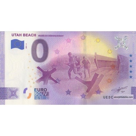 Euro banknote memory - 50 - Utah Beach - 2021-3 - Anniversary