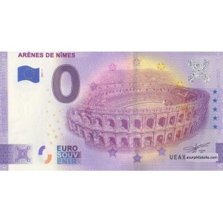 Billet souvenir touristique - 2021-1 - Arènes de Nîmes - (Gard)