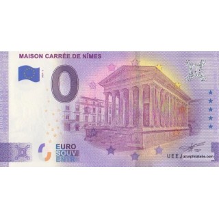 Euro banknote memory - 2021 - Maison carrée de Nîmes - (Gard)