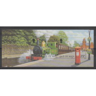 Timbres - trains - Man (Ile de) - 1998 - No BF 36