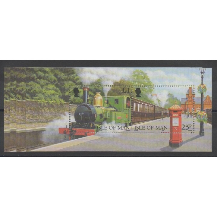Stamps - trains - Man (Isle of) - 1998 - Nb BF 36