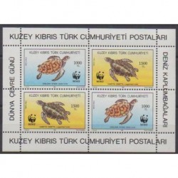 Turquie - Chypre du nord - 1992 - No BF11 - Tortues - Espèces menacées - WWF