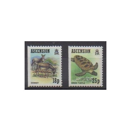Ascension Island - 1989 - Nb 496/497 - Animals