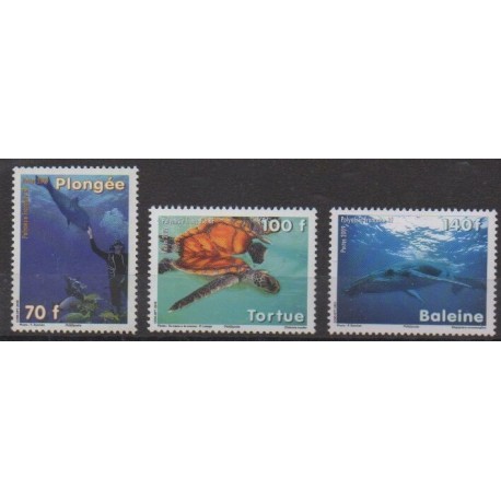 Polynésie - 2009 - No 879/881 - Vie marine