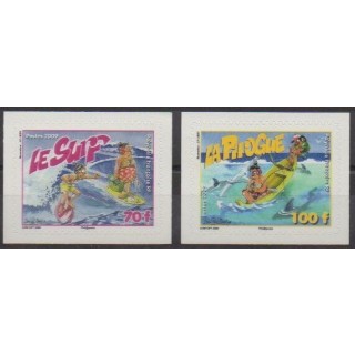 Acheter cette série de timbres de Polynésie de l'année 2009 (No 876/877).