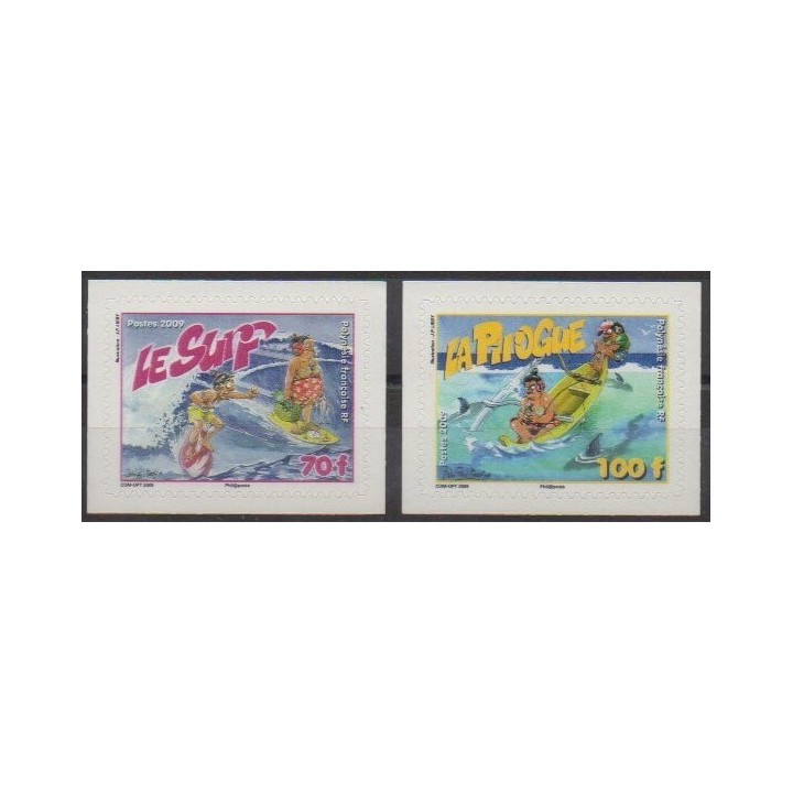 Acheter cette série de timbres de Polynésie de l'année 2009 (No 876/877).