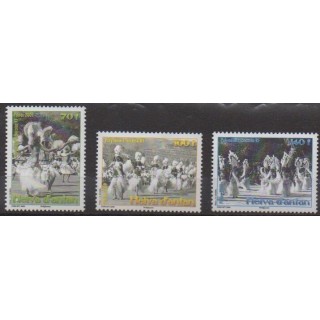 Acheter cette série de timbres de Polynésie de l'année 2009 (No 872/874).