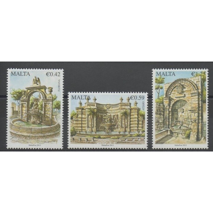 Timbres - monuments - Malte - 2014 - No 1769/1771