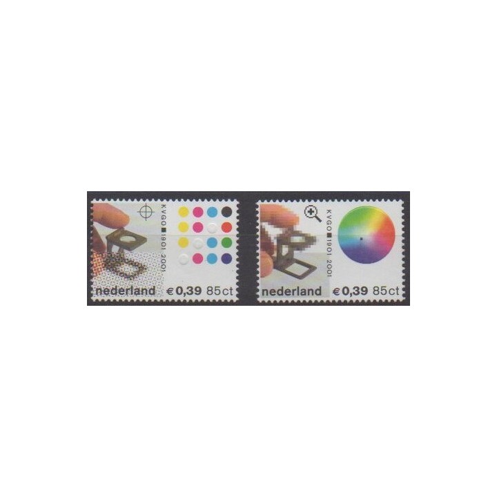 Acheter cette série de timbres des Pays-Bas de l'année 2001 (No 1855A/1855B).