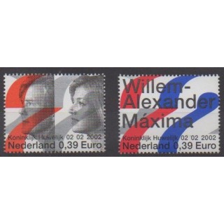 Acheter cette série de timbres des Pays-Bas de l'année 2002 (No 1894/1895).