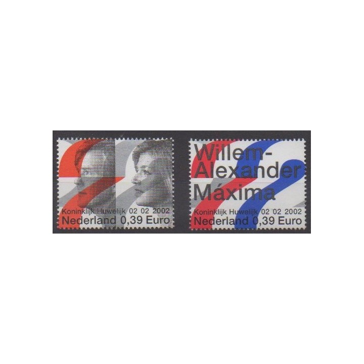 Acheter cette série de timbres des Pays-Bas de l'année 2002 (No 1894/1895).
