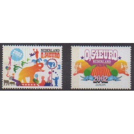 Netherlands - 2002 - Nb 1945/1946 - Circus or magic - Europa