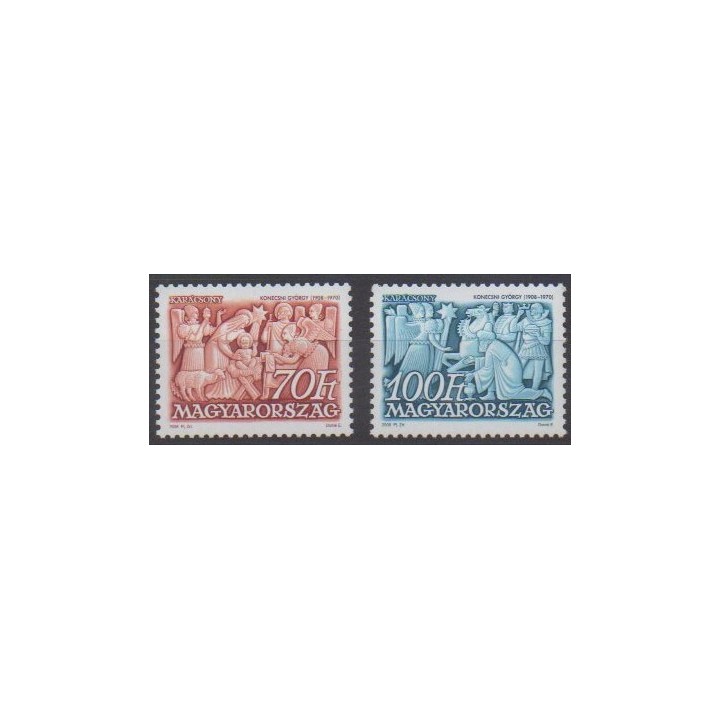 Buy this set of stamps of Hungary of the year 2008 (Nb 4301/4302).