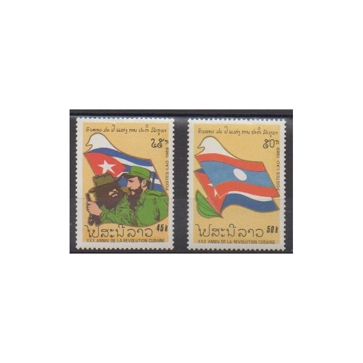 Acheter cette série de timbres du Laos de l'année 1989 (No 925/926).