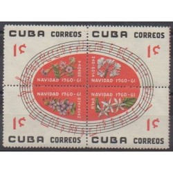 Cub. - 1960 - No 535/538 - Noël - Fleurs