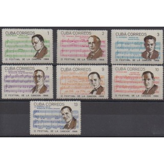 Acheter cette série de timbres  de l'année 1966 (No 1040/1046). - Neuf avec charnière