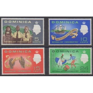Buy this set of stamps of Dominique of the year 1967 (Nb 197/200).