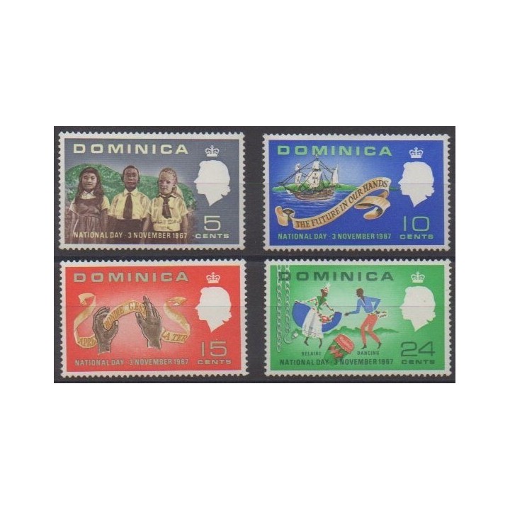 Buy this set of stamps of Dominique of the year 1967 (Nb 197/200).